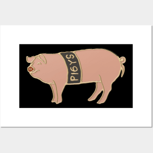 Pigys The Cutes Pig Pink Posters and Art